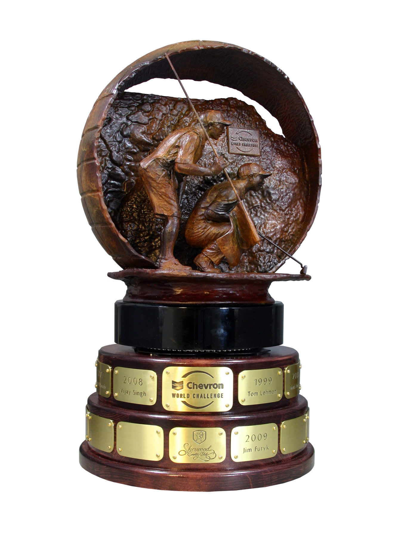 Chevron World Challenge trophy made by Malcolm DeMille- Side 1